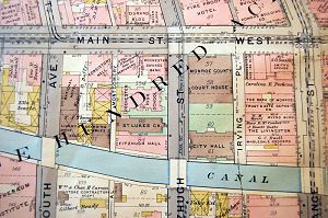 1900 Map, Court House