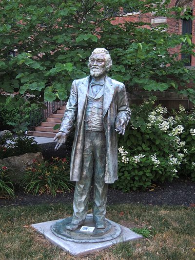 Douglass fiberglass replica statue at Alexander