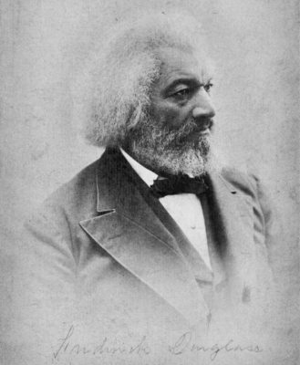 Image of an older Douglass looking right