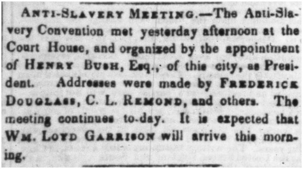 September 17,1847 anti-slavery convention notice