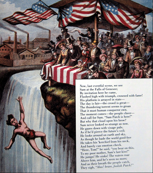 Sam Patch over falls