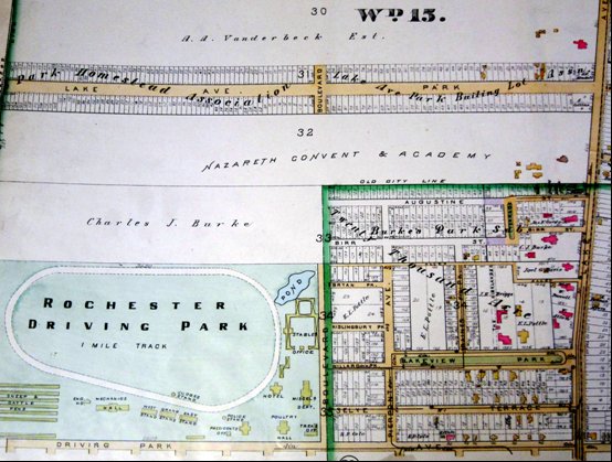 Late 1800 Driving Park Map