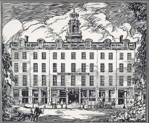 Reynolds Arcade Etching ca. 1840
