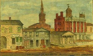Square from 1827.  Sketch by Basil Halle