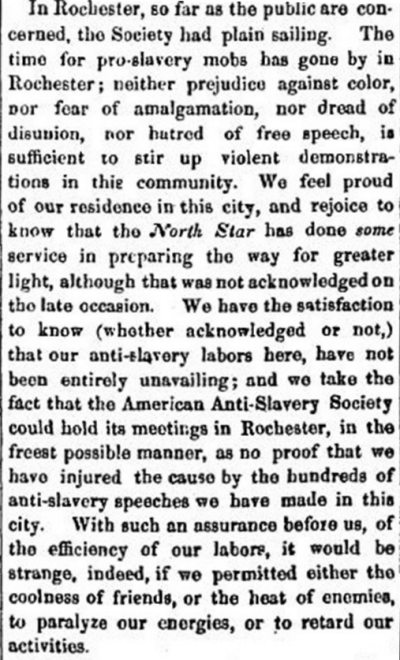 Article from Frederick Douglass' Paper