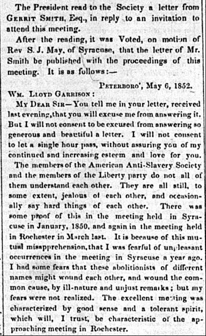 Letter from Gerrit Smith - part 1