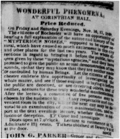 Newspaper announcement of Price Reduced for the November 16 and 17 events.