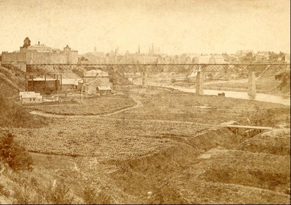 Image of view south towards High Falls