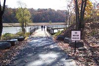 The beginning of the walkway