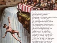 Picture of cartoon and poem of Sam Patch's jump off the upper falls