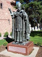 Picture of statue of Bernard J. McQuaid