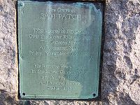 Picture of Sam Patch's grave marker