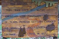 Picture of the marker for Switchback Trail