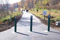 The trail sout of Petten Street